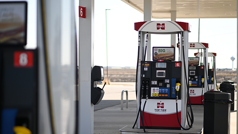 A Cenex branded fuel pump